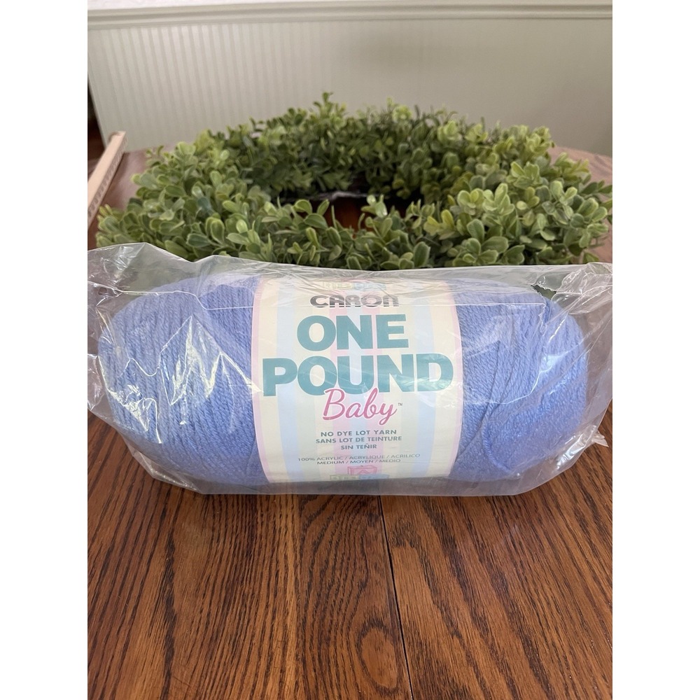 1 Caron One Pound 100% Acrylic Yarn 01116A Denim Blue New Sealed